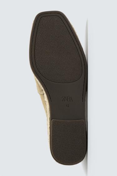 LEATHER ESPADRILLES - Sand Brown by Zara - Image 6