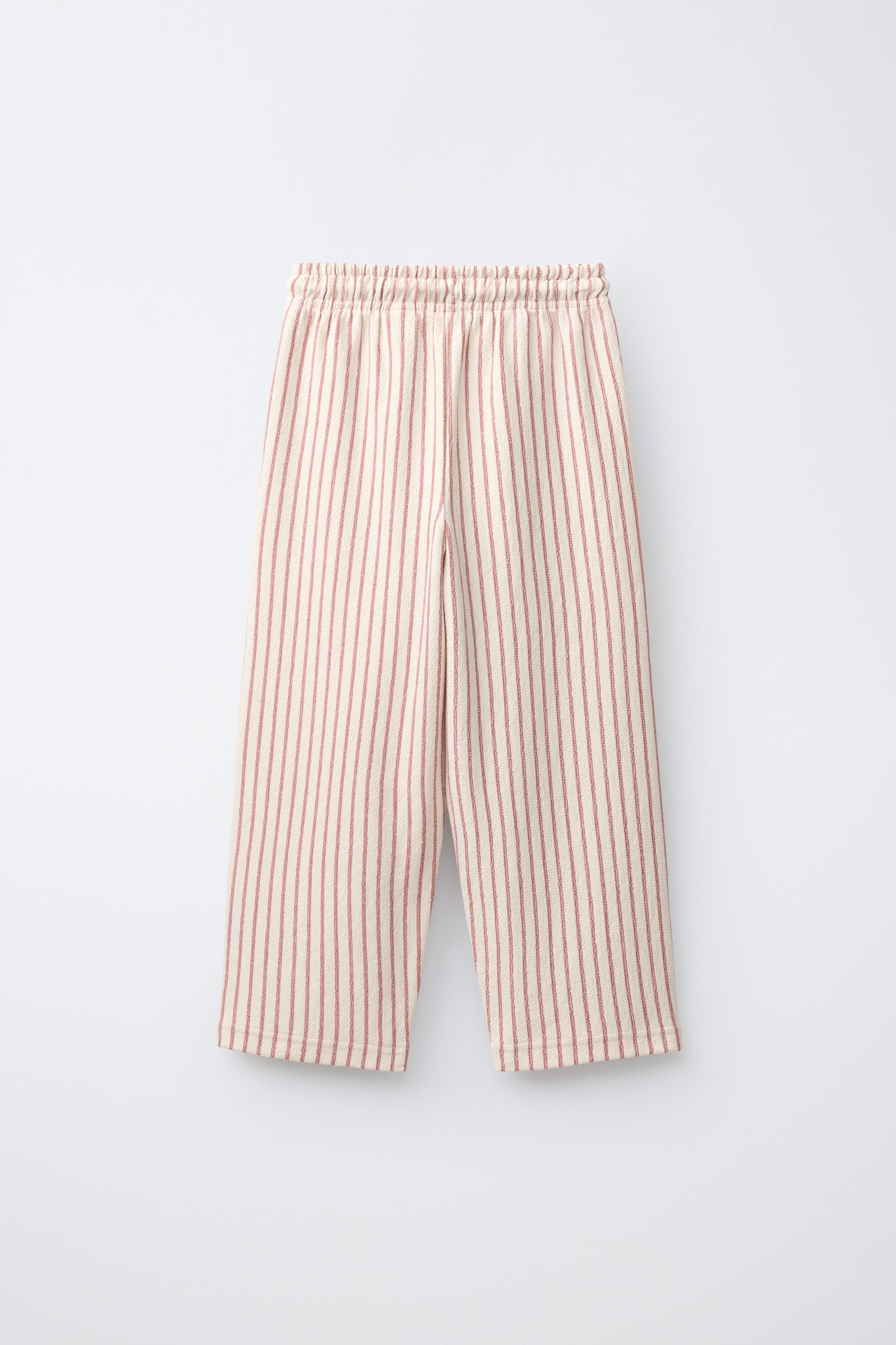 PANTALON RELAXED À RAYURES