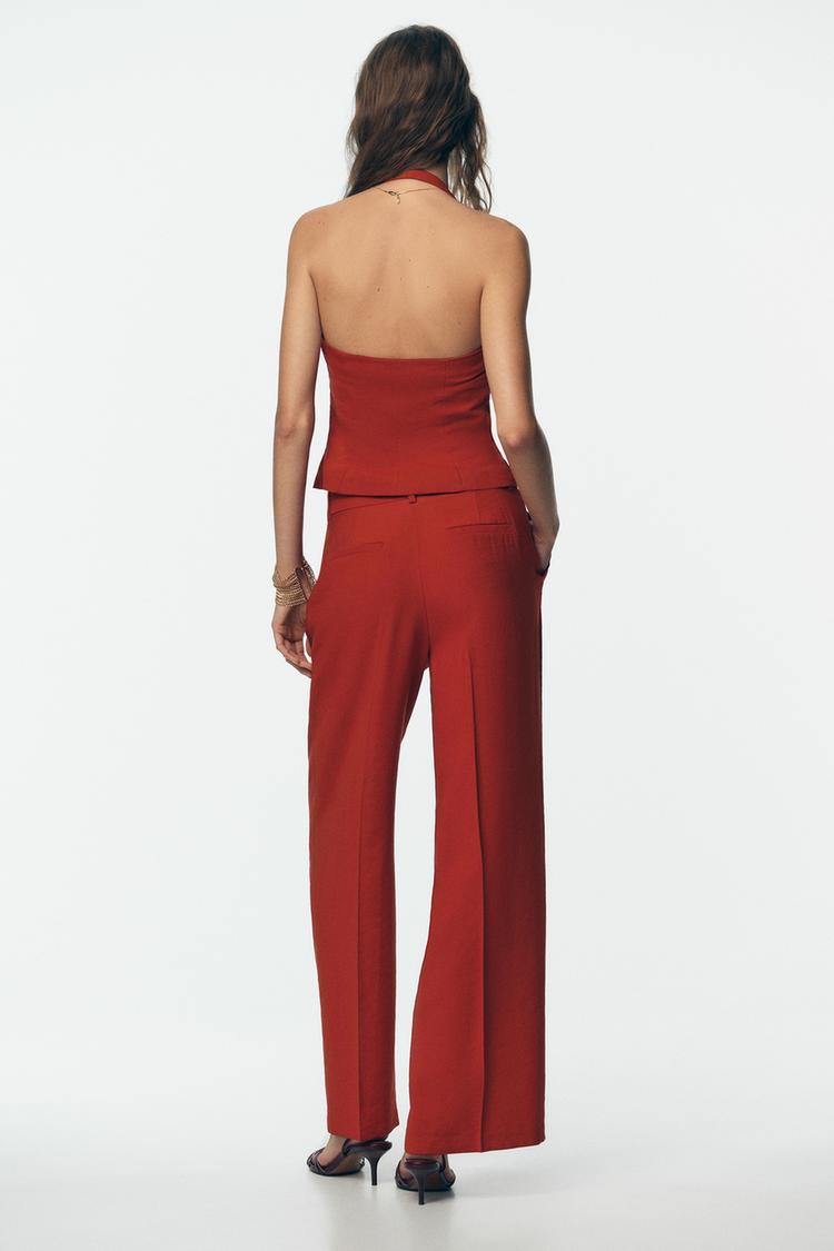 FLOWING DRAPED HALTER TOP