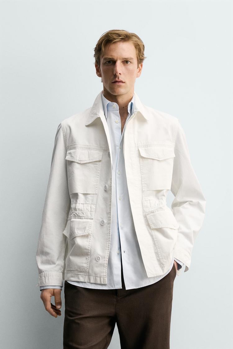 ZARA REGULAR FIT JACKET WITH POCKETS