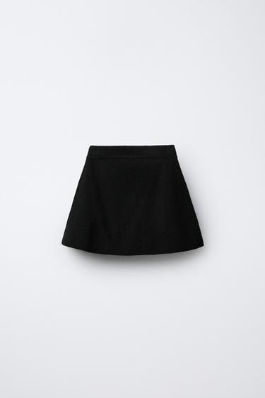 KNIT SKIRT WITH BOWS - Black by Zara - Image 1