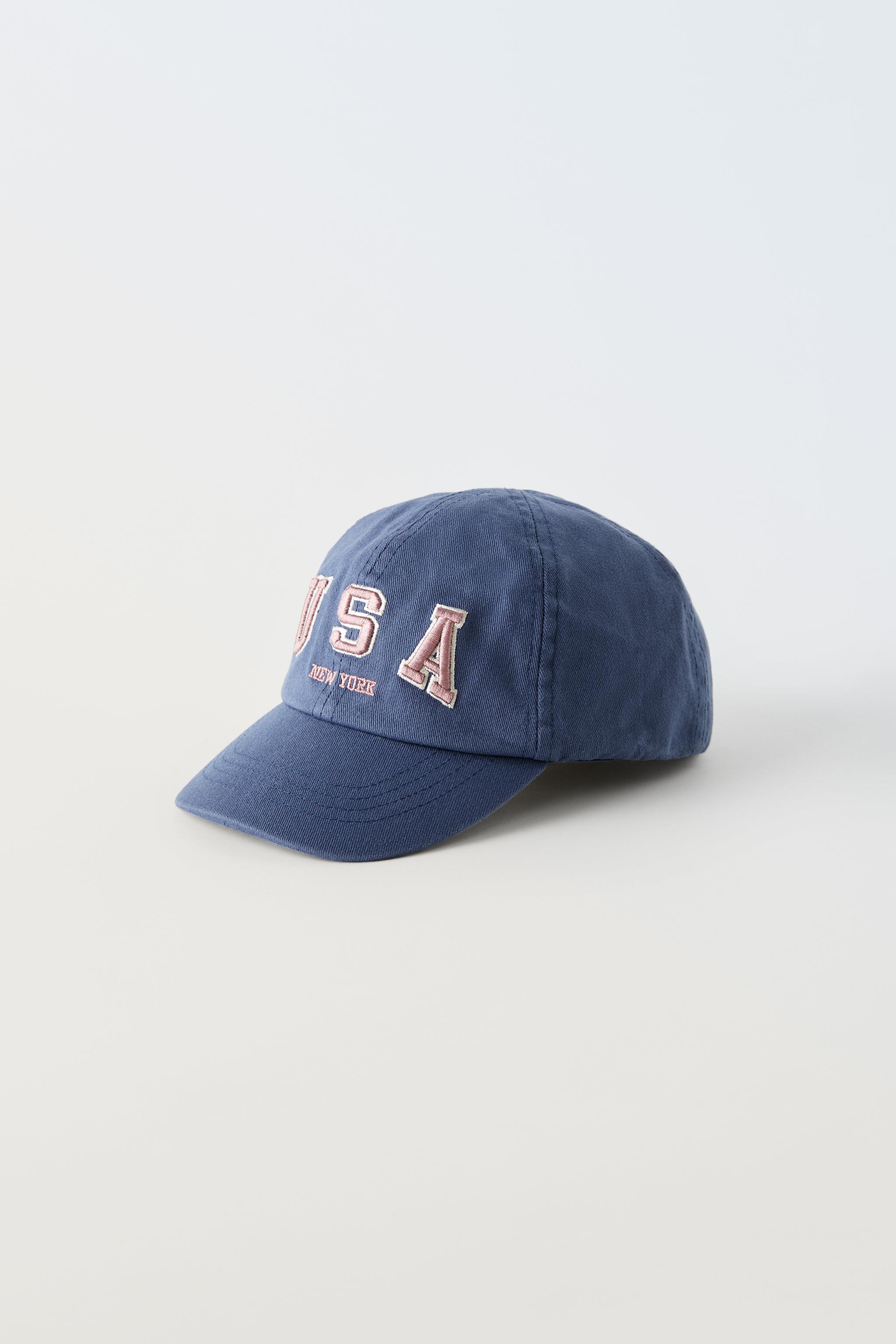 USA” EMBROIDERED CAP - Blue | ZARA Canada