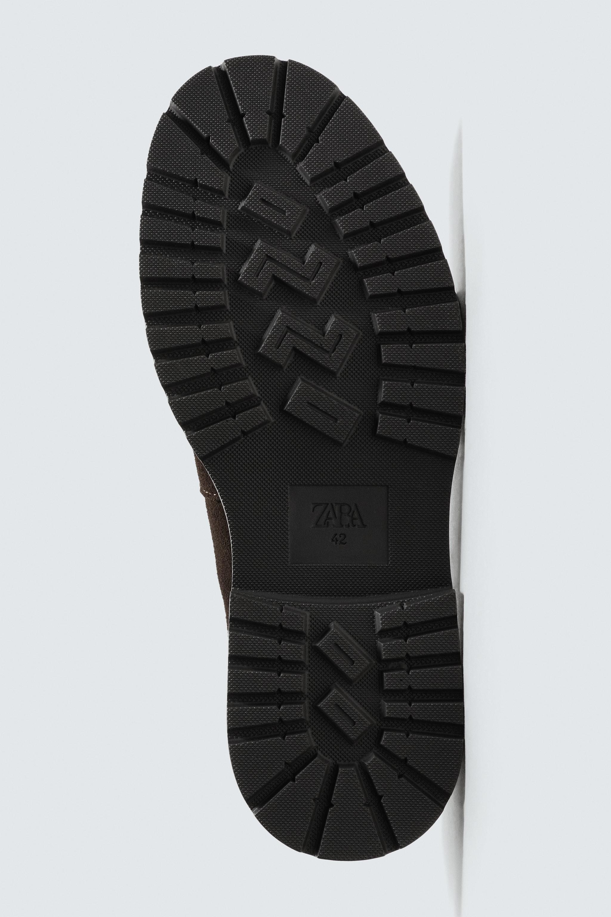 LEATHER TRACK PENNY LOAFERS
