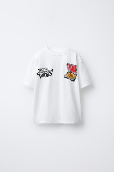 Zara TEENAGE MUTANT NINJA TURTLES © VIACOM PRINTED T-SHIRT - White