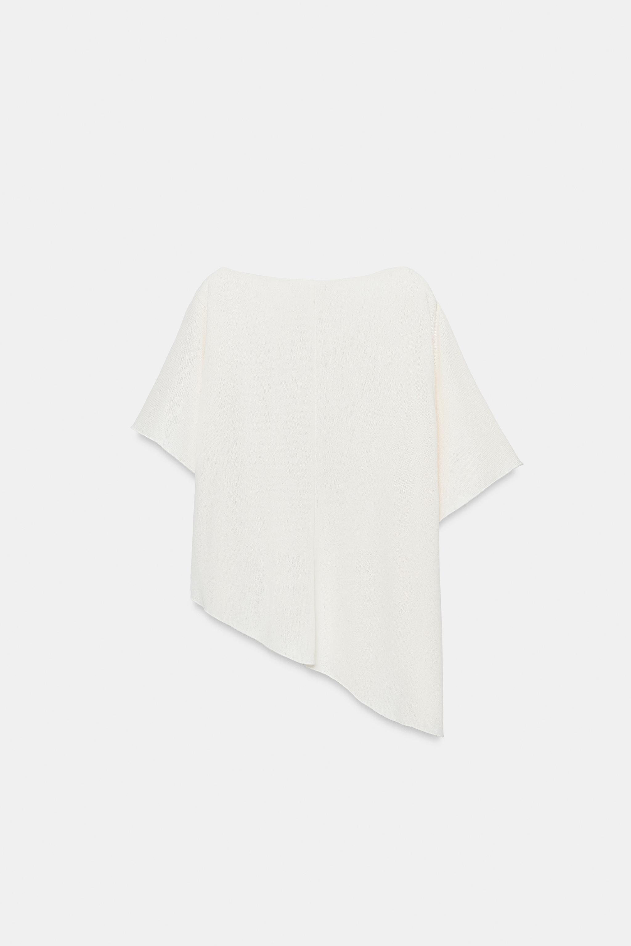 Zara Drapeli Pelerin Top görsel 8