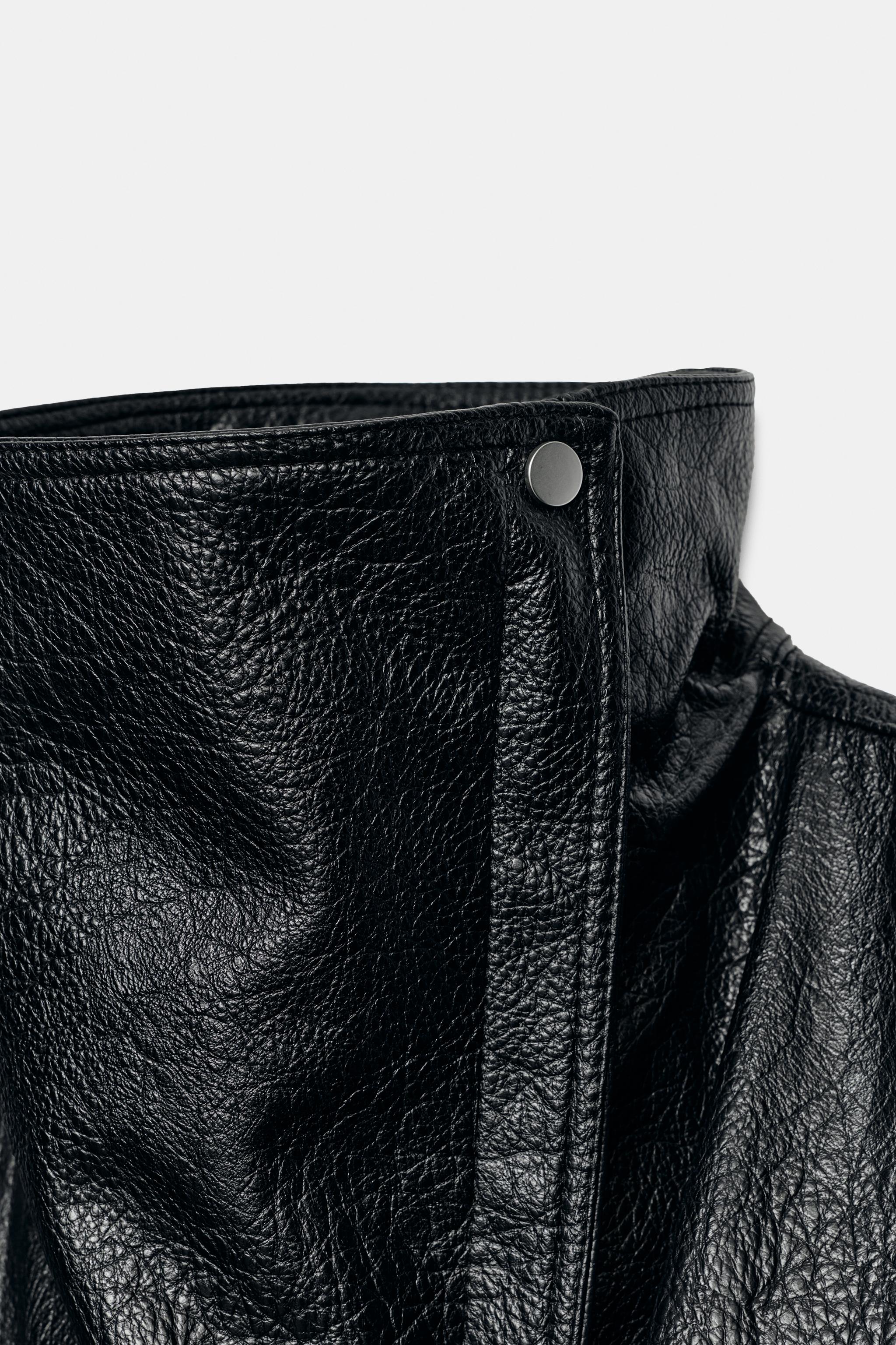 BLOUSON DE MOTARD EN MATIÈRE SYNTHÉTIQUE