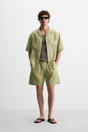 HEMD AUS REINEM LEINEN - Grün von Zara - Bild 0
