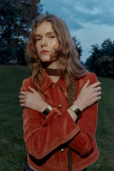 PACK 2 PULSERAS RÍGIDAS METÁLICAS - Dorado de Zara