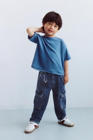 ДЖИНСЫ КАРГО — ГОЛУБОЙ от Zara