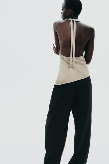 PANTALON STRUCTURÉ - Noir de Zara - Image 4