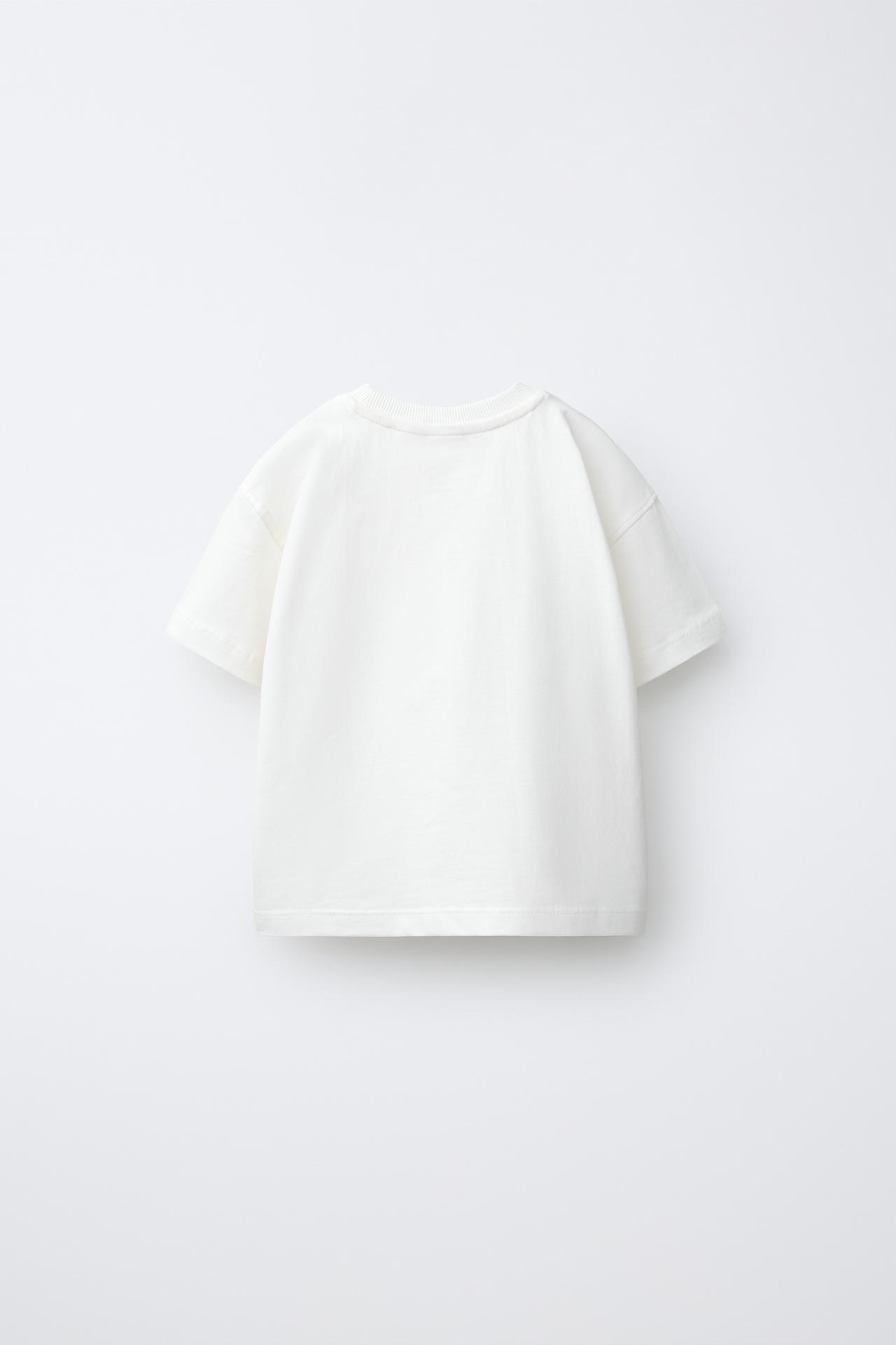 ANIMAL PRINT T-SHIRT — Oyster-white