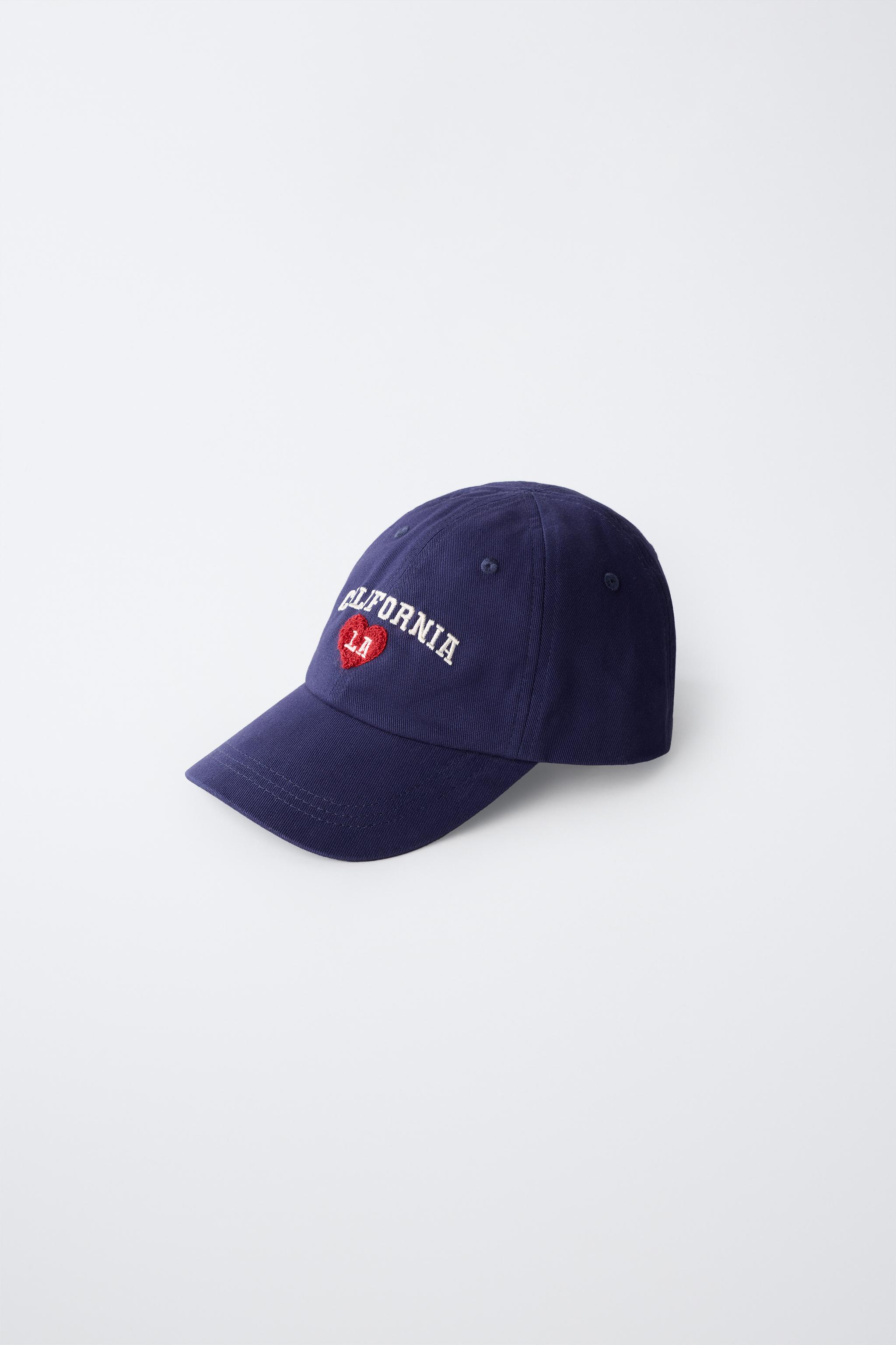 VARSITY EMBROIDERED CAP — Navy blue
