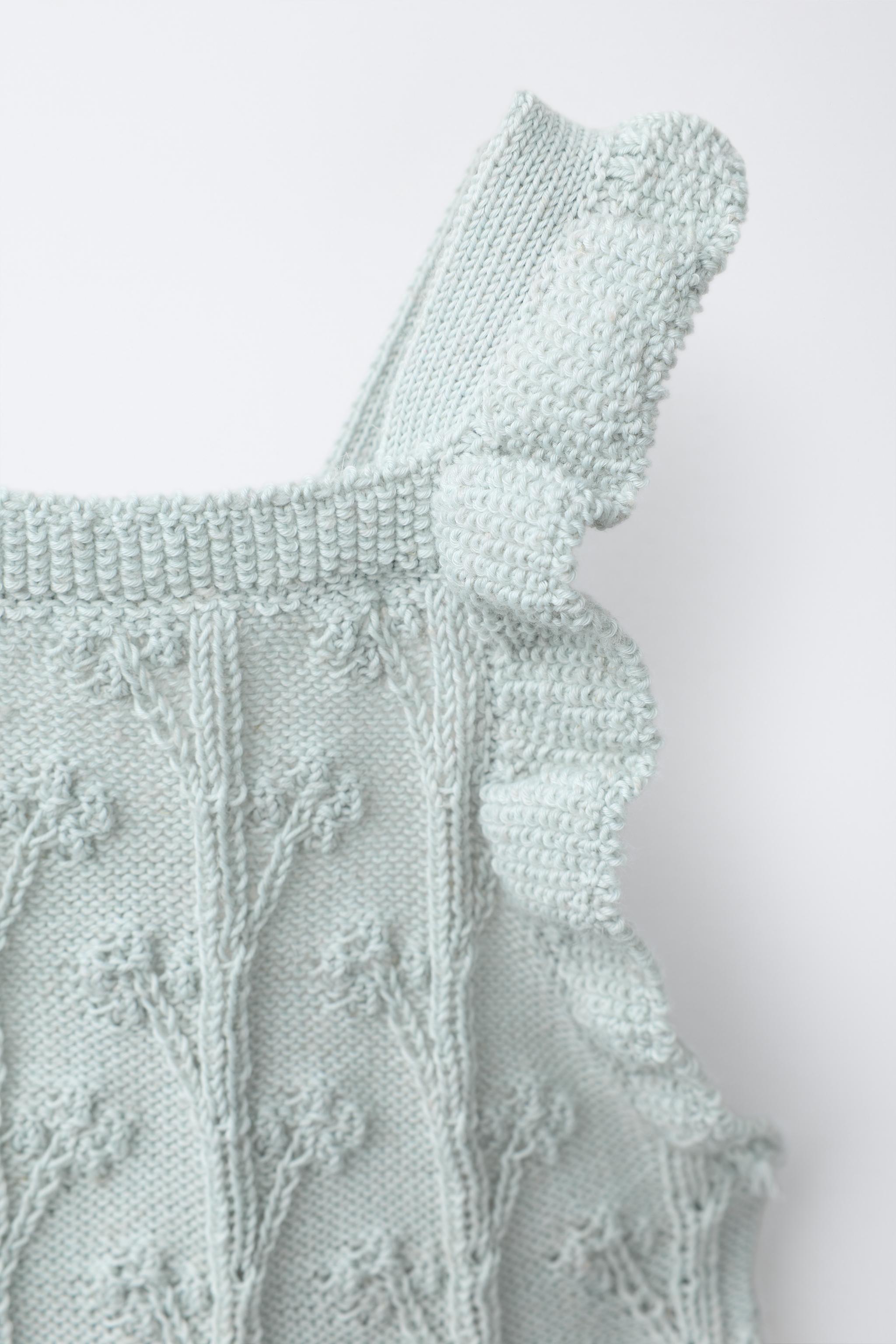 LINEN BLEND KNIT ROMPER