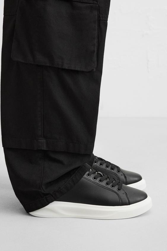 TRAINERS WITH HEEL DETAIL - Black by Zara - Image 0