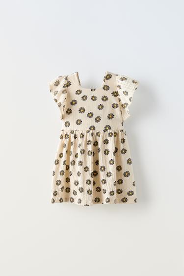 TEXTURED FLORAL DRESS - Lavender by Zara