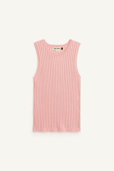 Zara KNTTD TNK TP - Pastel pink