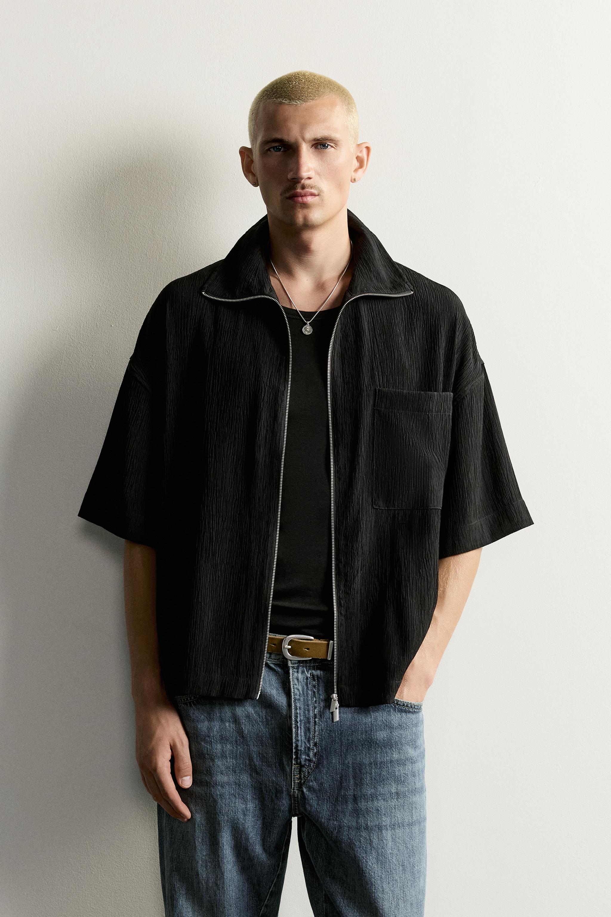 TEXTURED RELAXED FIT SHIRT