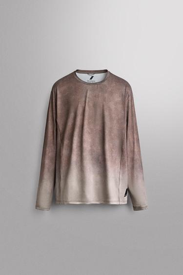 GRADIENT TECHNICAL RUNNING T-SHIRT — Burgundy 1