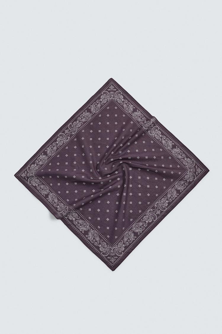 ZARA PAISLEY PRINT BANDANA