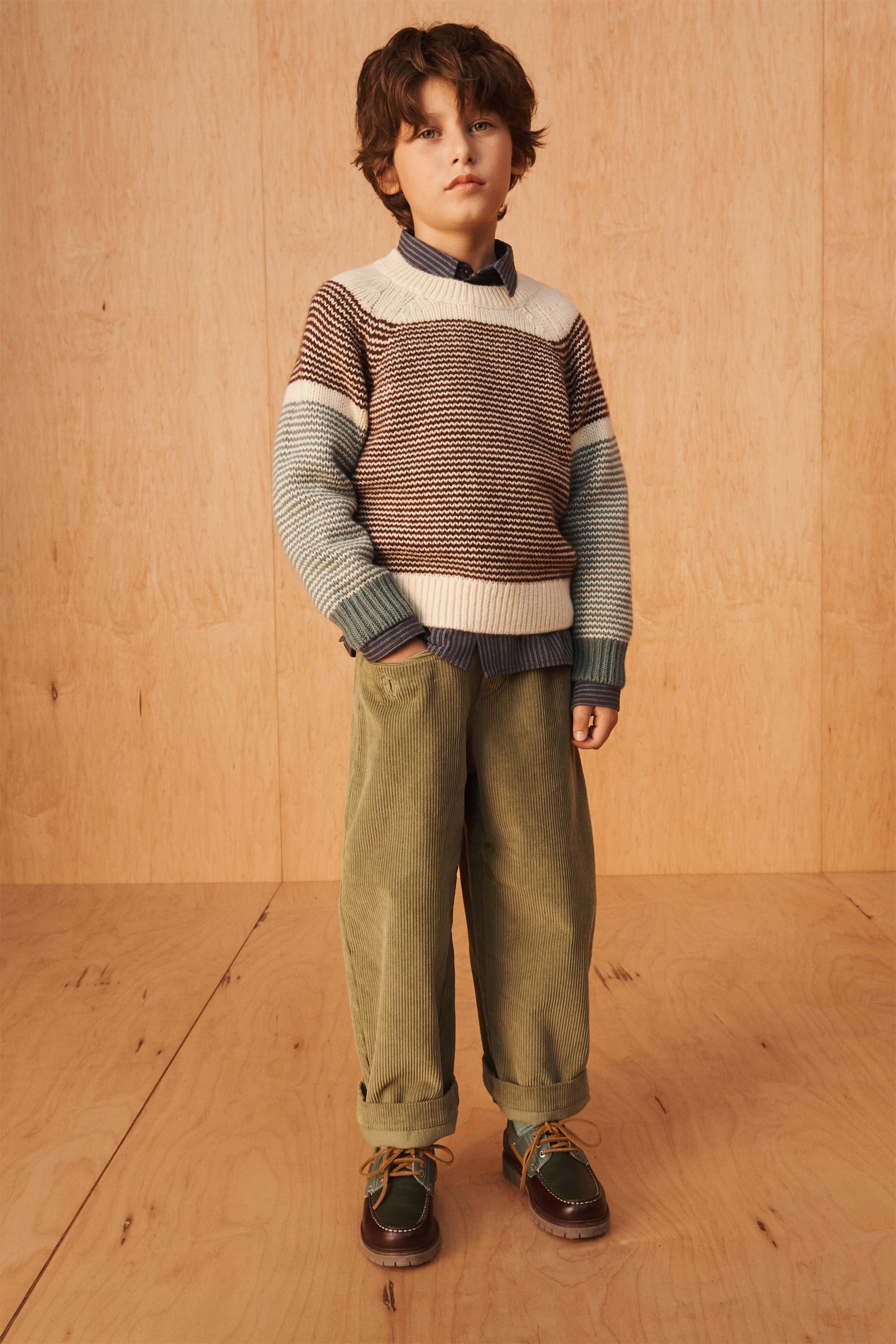 STRIPED 100% WOOL SWEATER LIMITED EDITION
