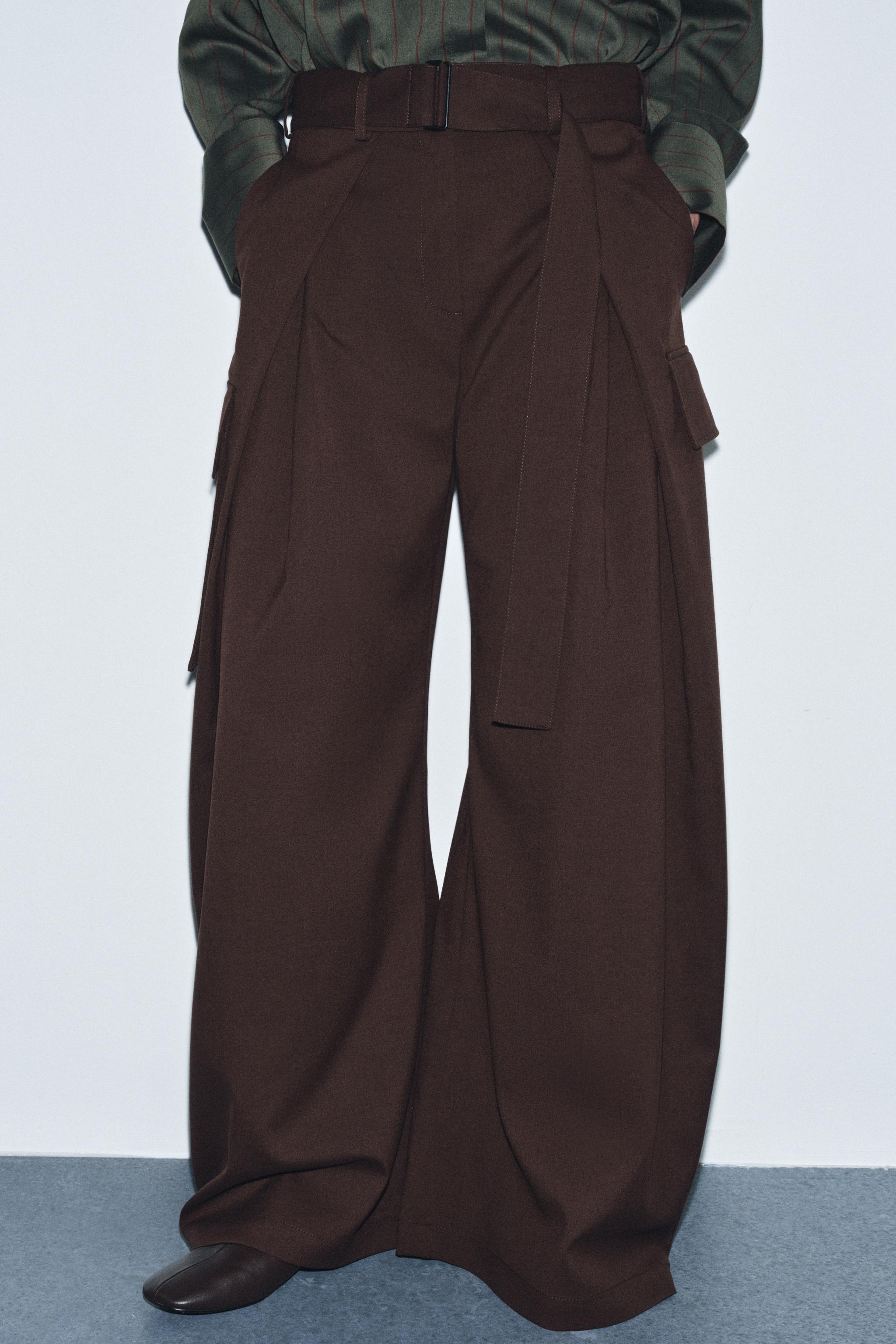 PANTALON CARGO À PINCES ZW COLLECTION
