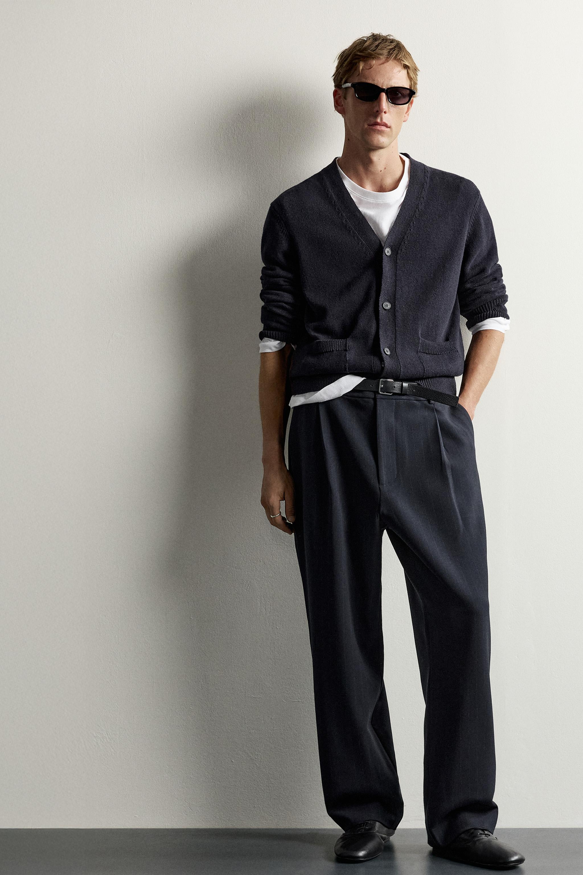 リラックスフィットタックパンツ - ストライプ | ZARA Japan / 日本