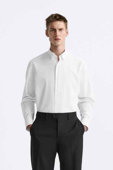 „SLIM FIT“ MARŠKINIAI – Baltas – „Zara“