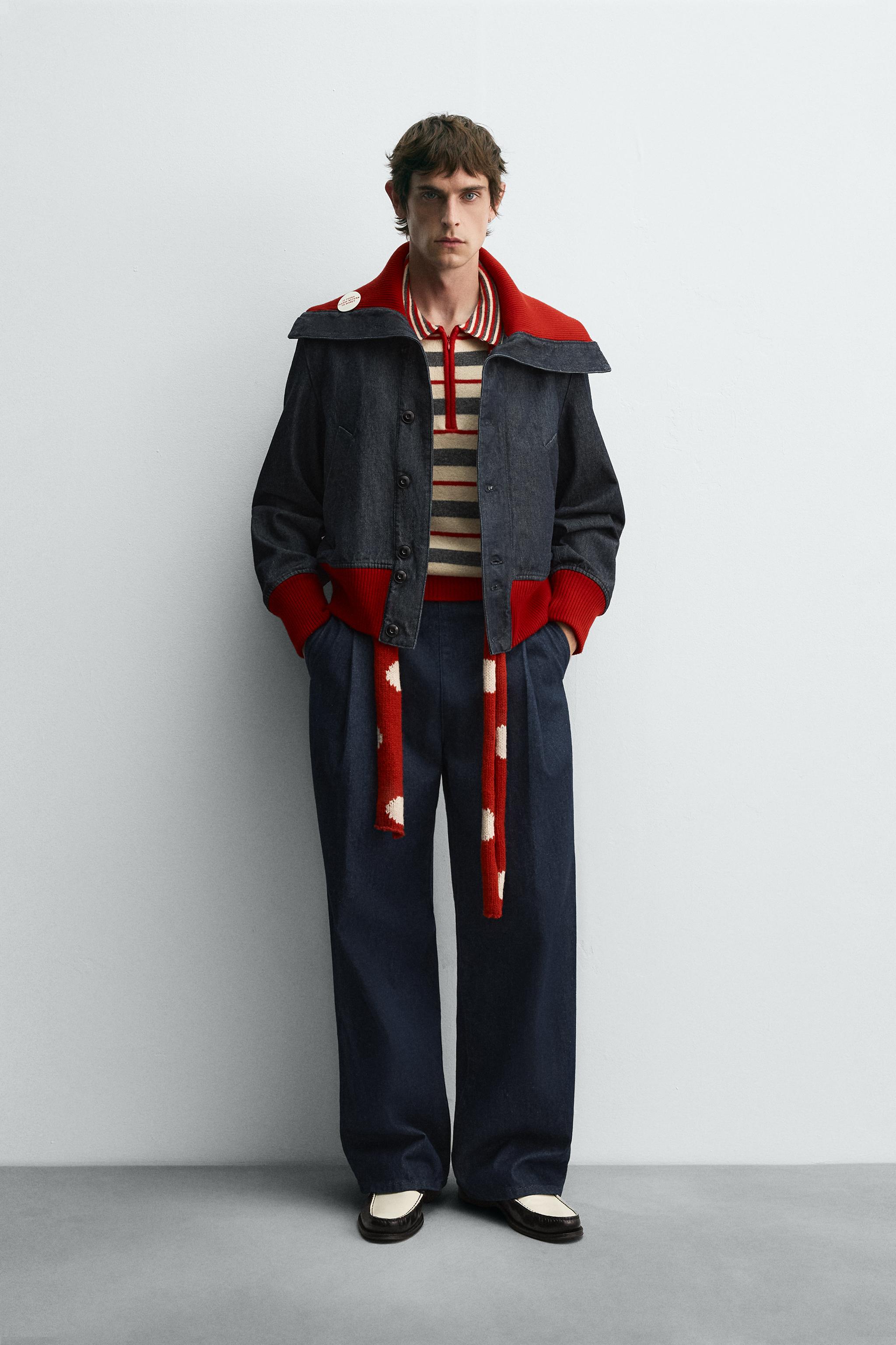 デニムワイドレッグパンツ HARRY LAMBERT FOR ZARA X DISNEY
