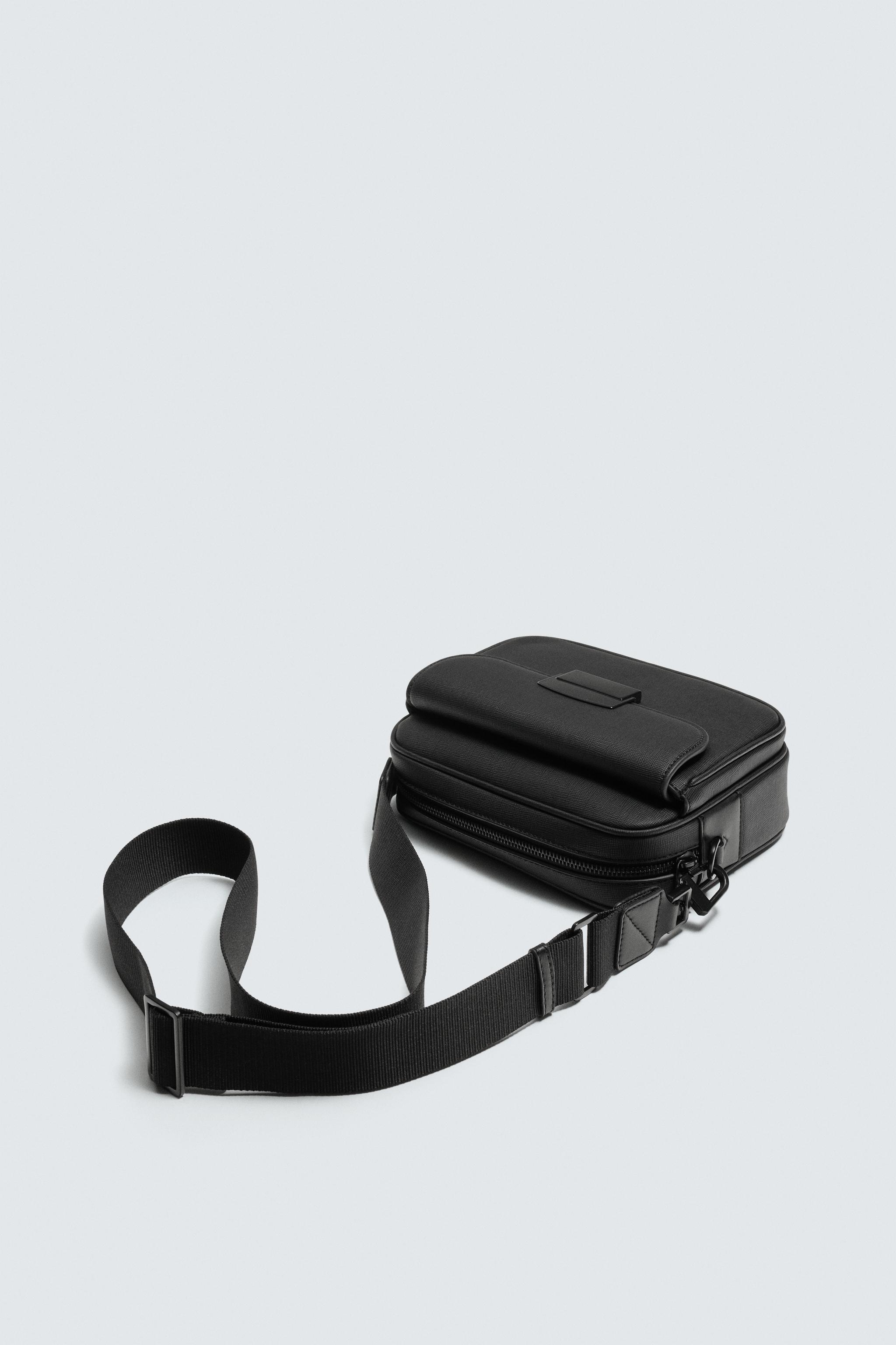 テクスチャー クロスボディバッグ - ブラック | ZARA Japan / 日本
