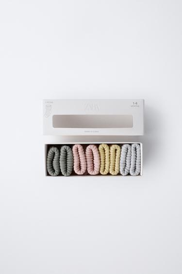 Zara FOUR-PACK OF SOCKS IN BOX - Multicolored - Image 0