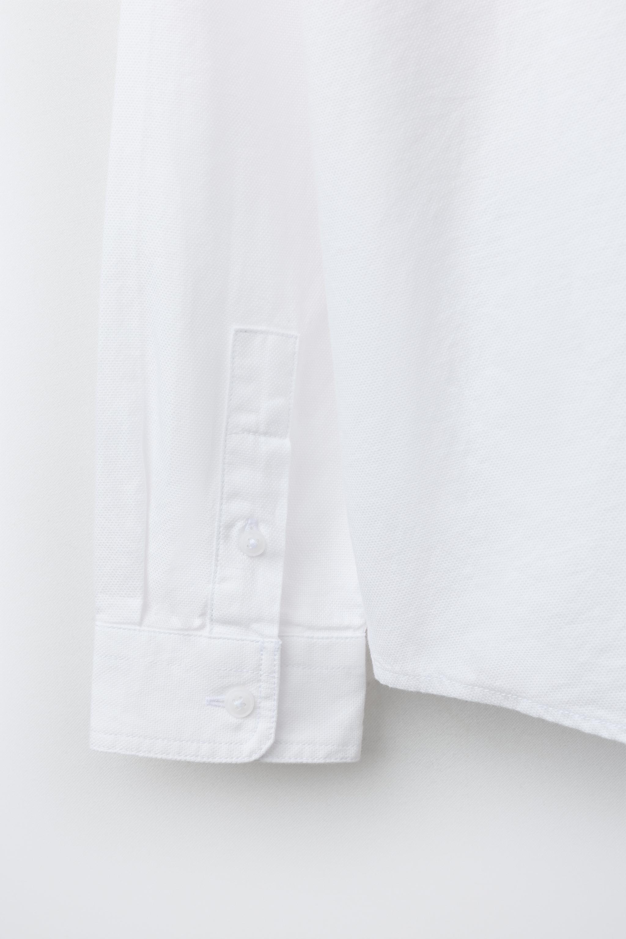 TEXTURED MANDARIN COLLAR SHIRT