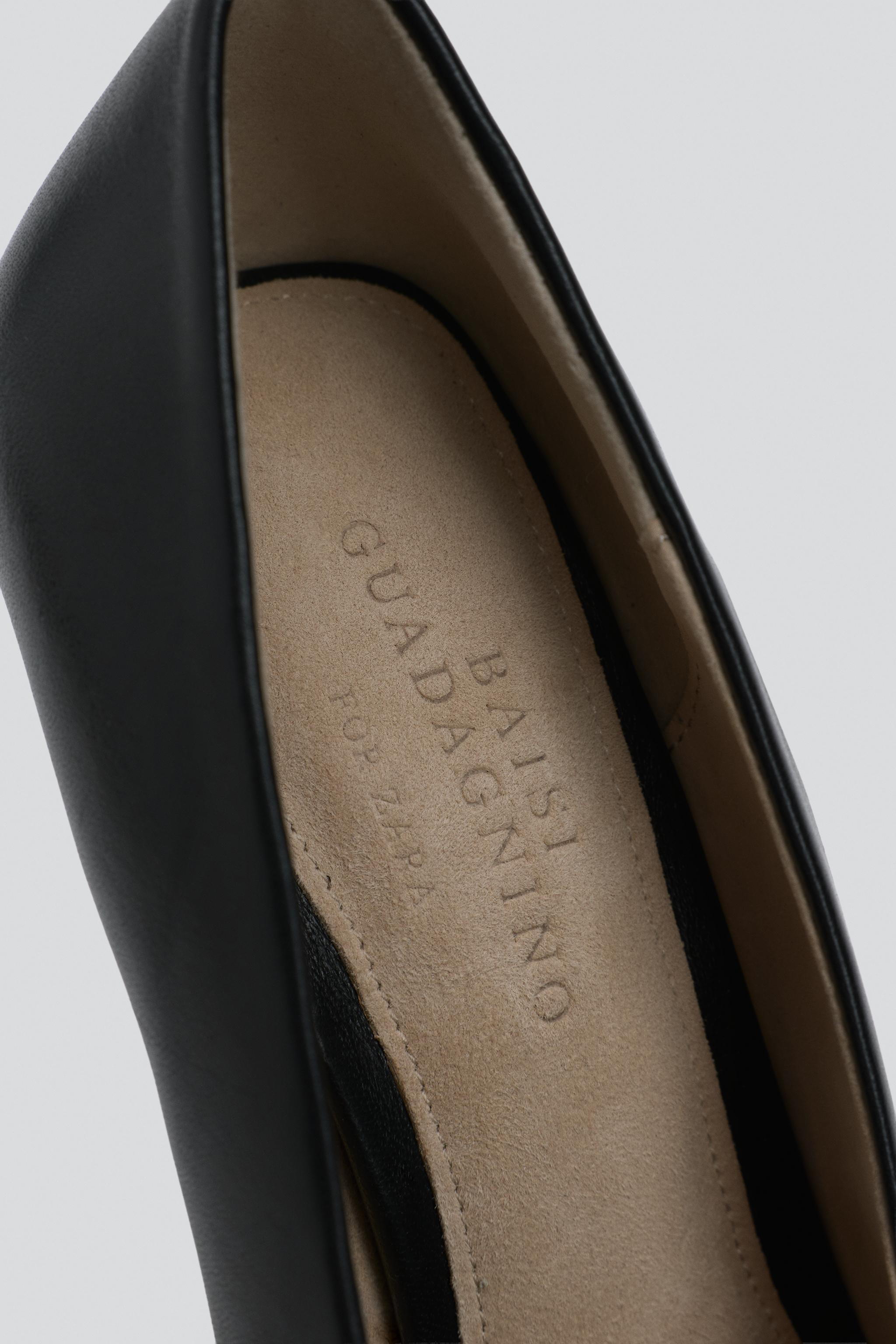 LIMITED EDITION LEATHER METALLIC HEEL SHOES