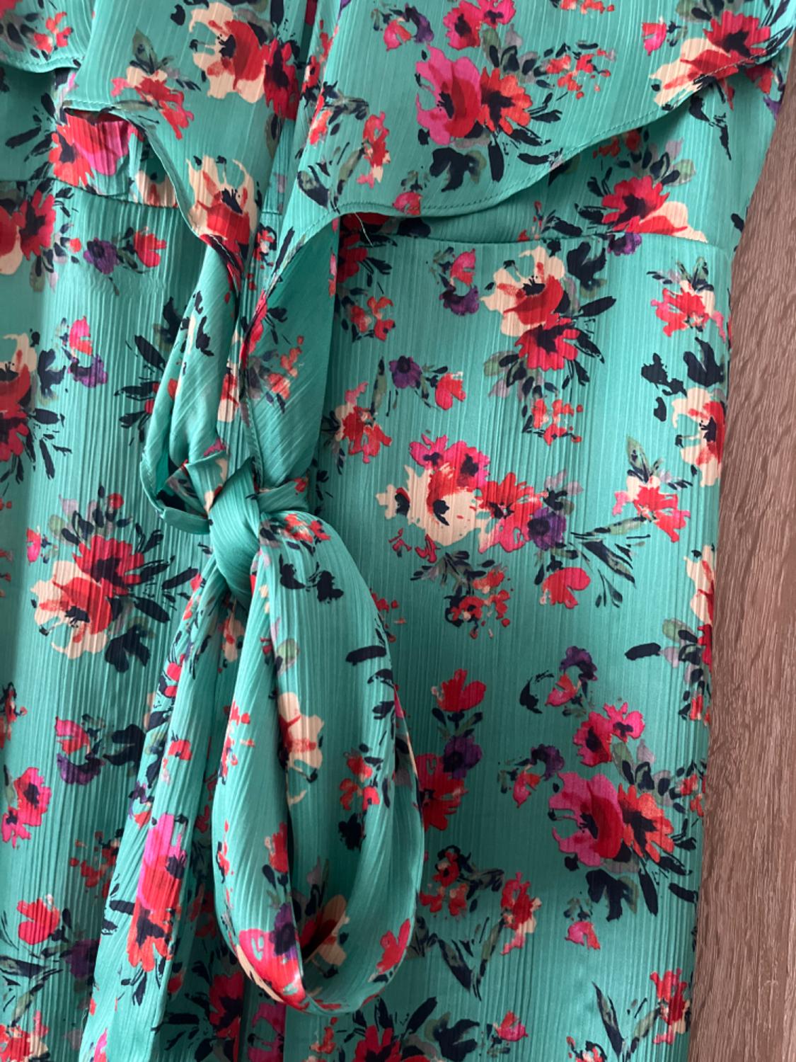 FLORAL PRINT WRAP JUMPSUIT - Image 5