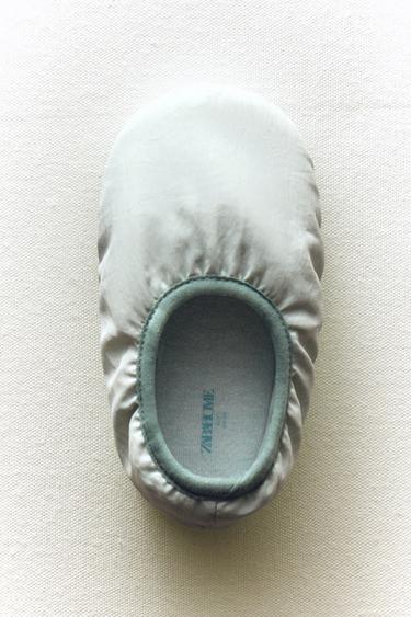 CHILDREN'S FABRIC SLIPPERS - Blue by Zara - Image 6