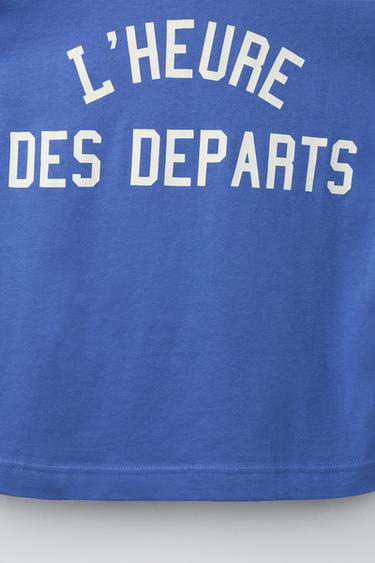 T-SHIRT JOGGING À NUMÉRO - Bleu de Zara - Image 3