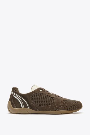 حذاء رياضي RUNNING بألوان - بني الخاص بـ Zara
