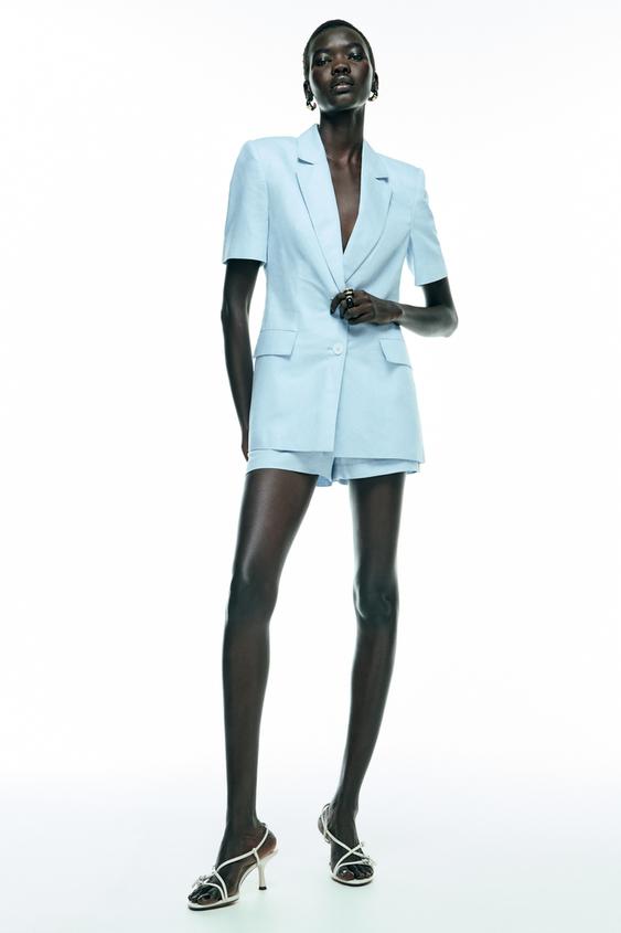 Fashion Power Shoulder Blazer Zara Women's Blazers ZARA Australia