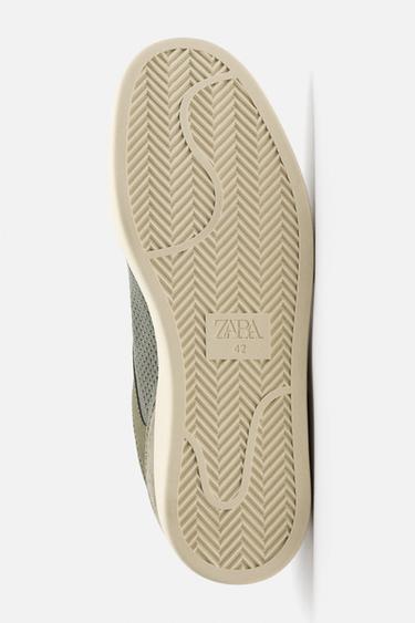 BASKETS EN TISSU MAIL - Vert d'eau de Zara - Image 3