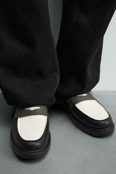 PENNY LOAFERS - Green by Zara