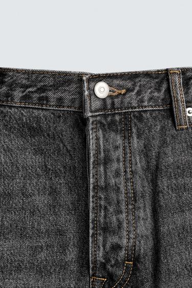 STRAIGHT FIT JEANS - Grey by Zara - Image 8