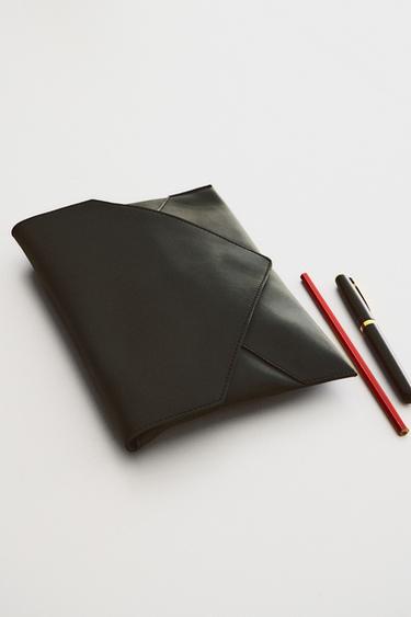 NAPA LEATHER ORGANIZER CLUTCH — Black 1