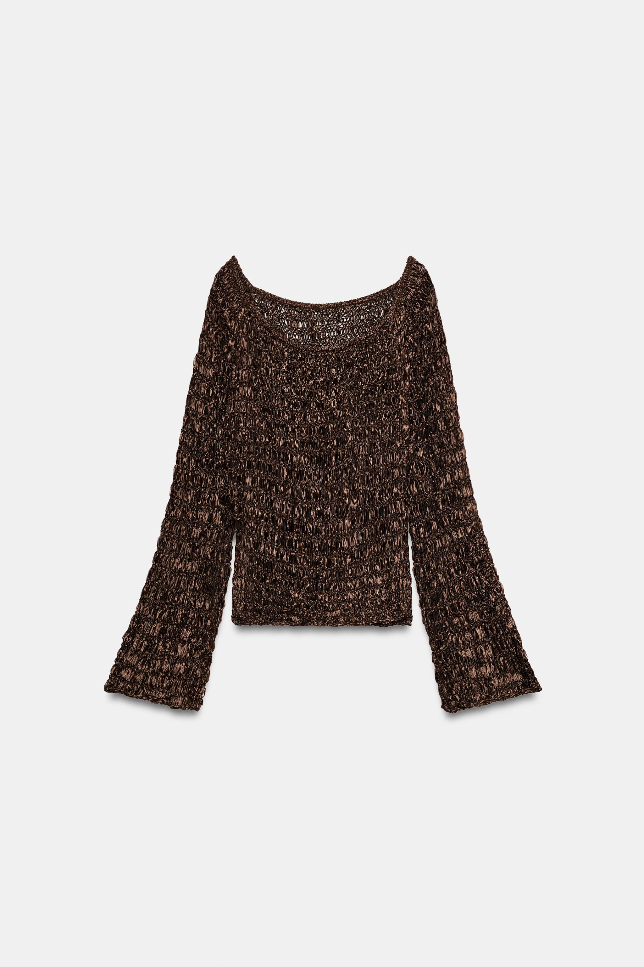 Женские свитеры Zara BOAT NECK KNIT JUMPER — фото 5