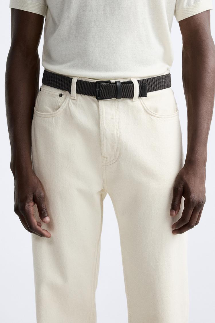 CEINTURE ÉLASTIQUE RÉVERSIBLE Noir ZARA France