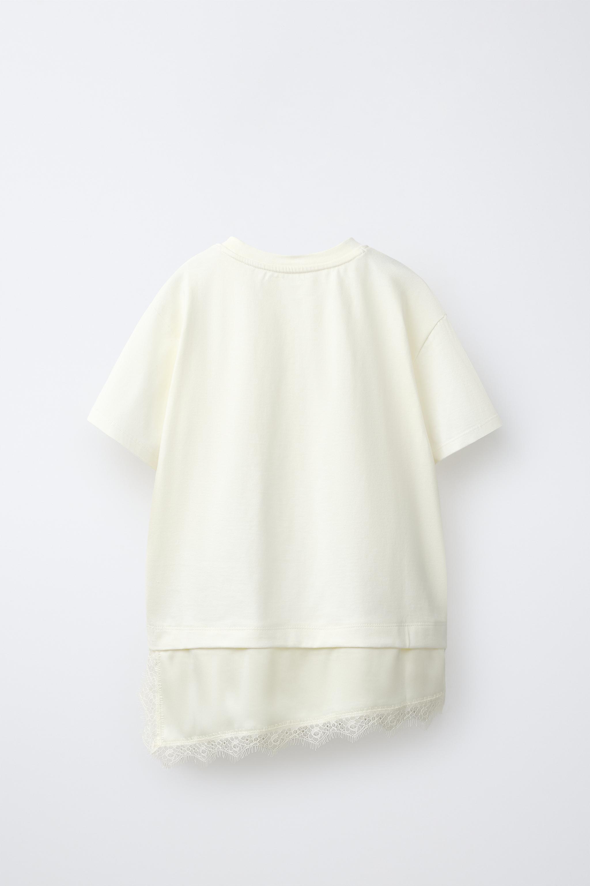 COMBINATION LACE T-SHIRT