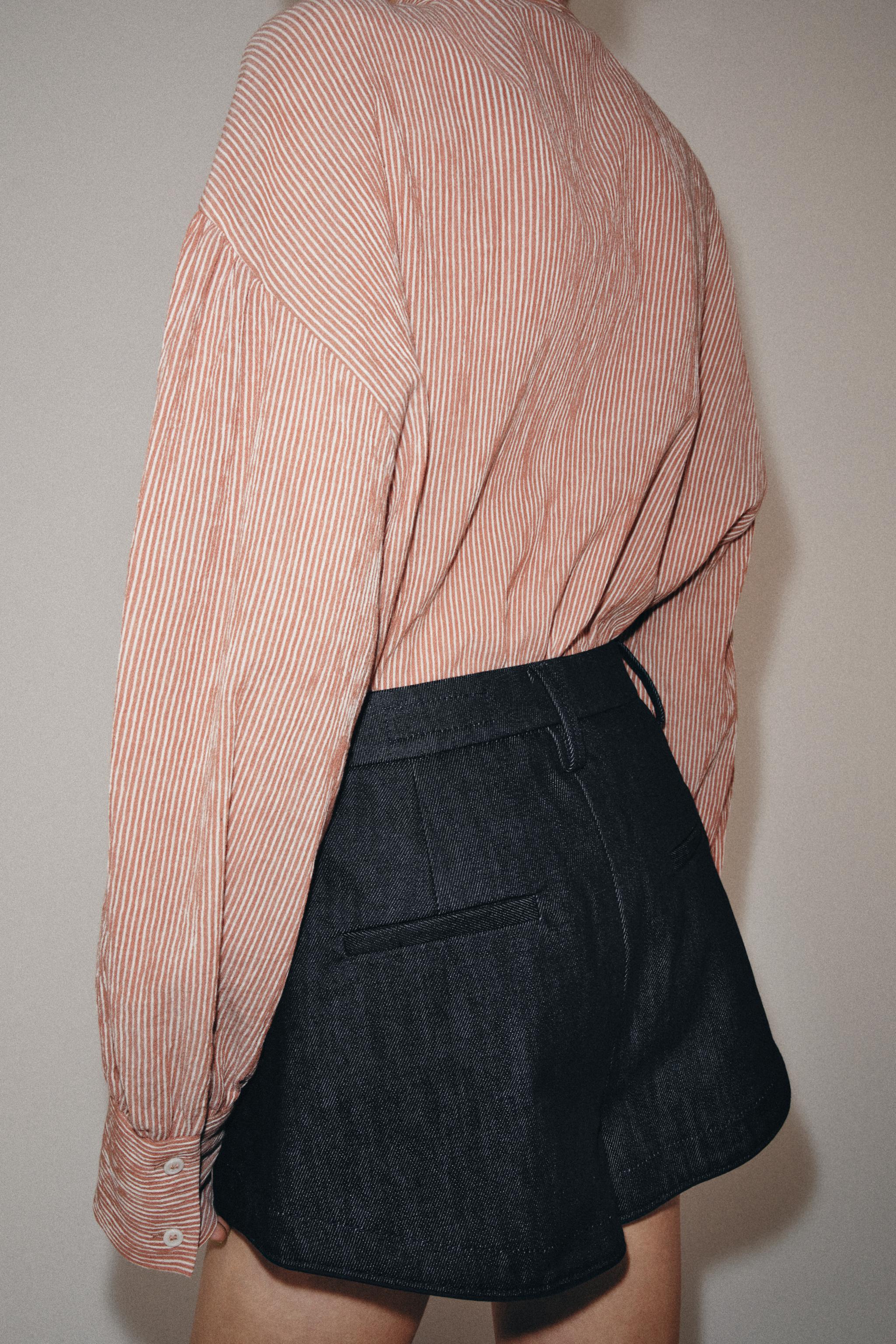 ZW COLLECTION STRIPED TIE SHIRT