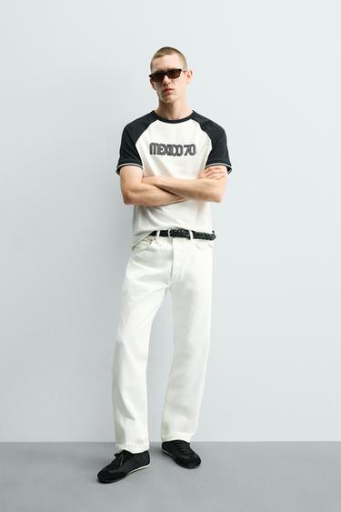 CAMISETA COLOR BLOCK MEXICO 70 FIFA WORLD CUP™ FIFA CLASSICS - Blanco de Zara - Imagen 0