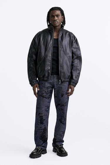MOCASÍN VOLUMEN APLIQUE METÁLICO - Negro de Zara