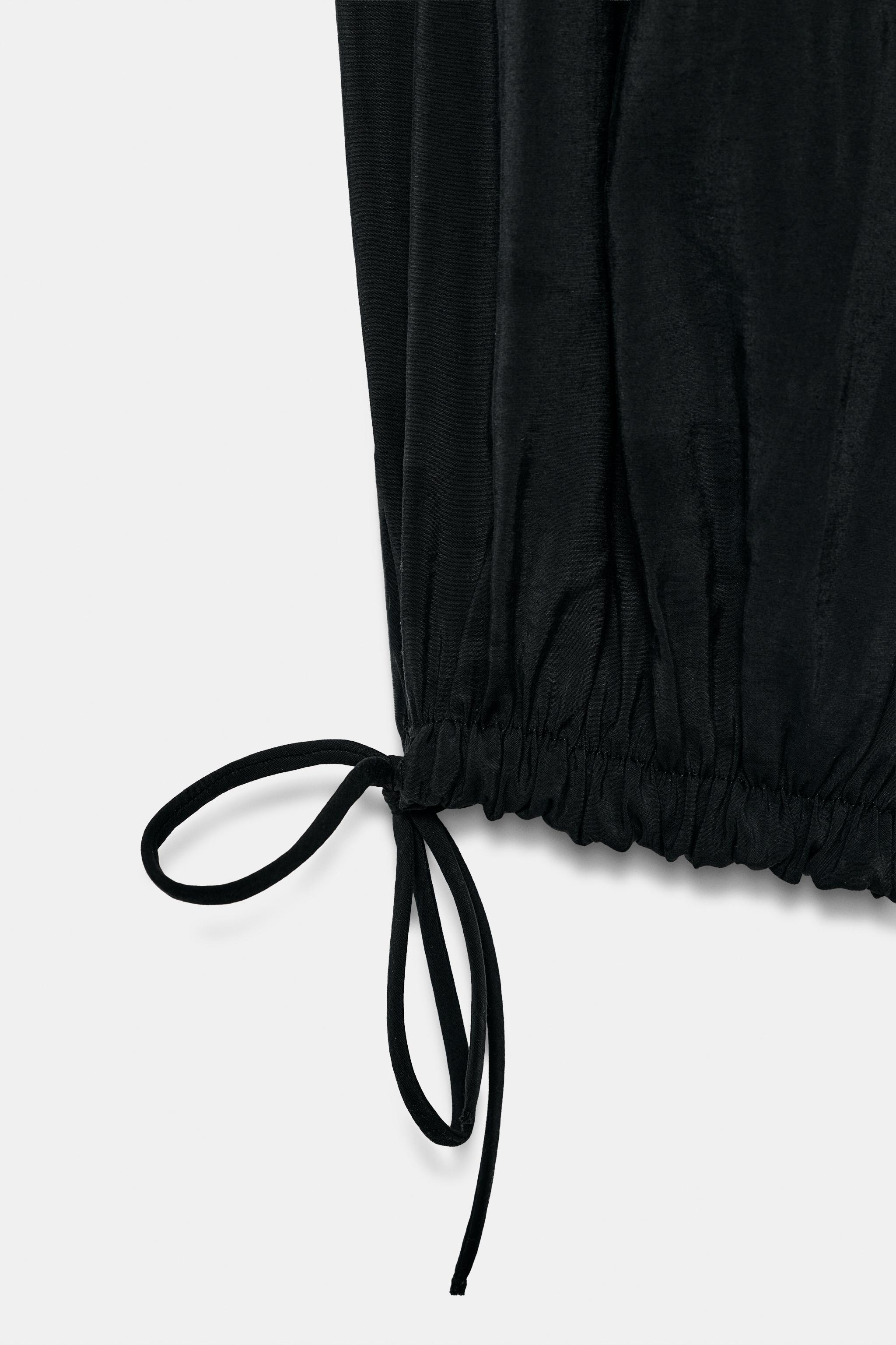 Женские комбинезоны Zara GATHERED STRAPLESS JUMPSUIT — фото 4