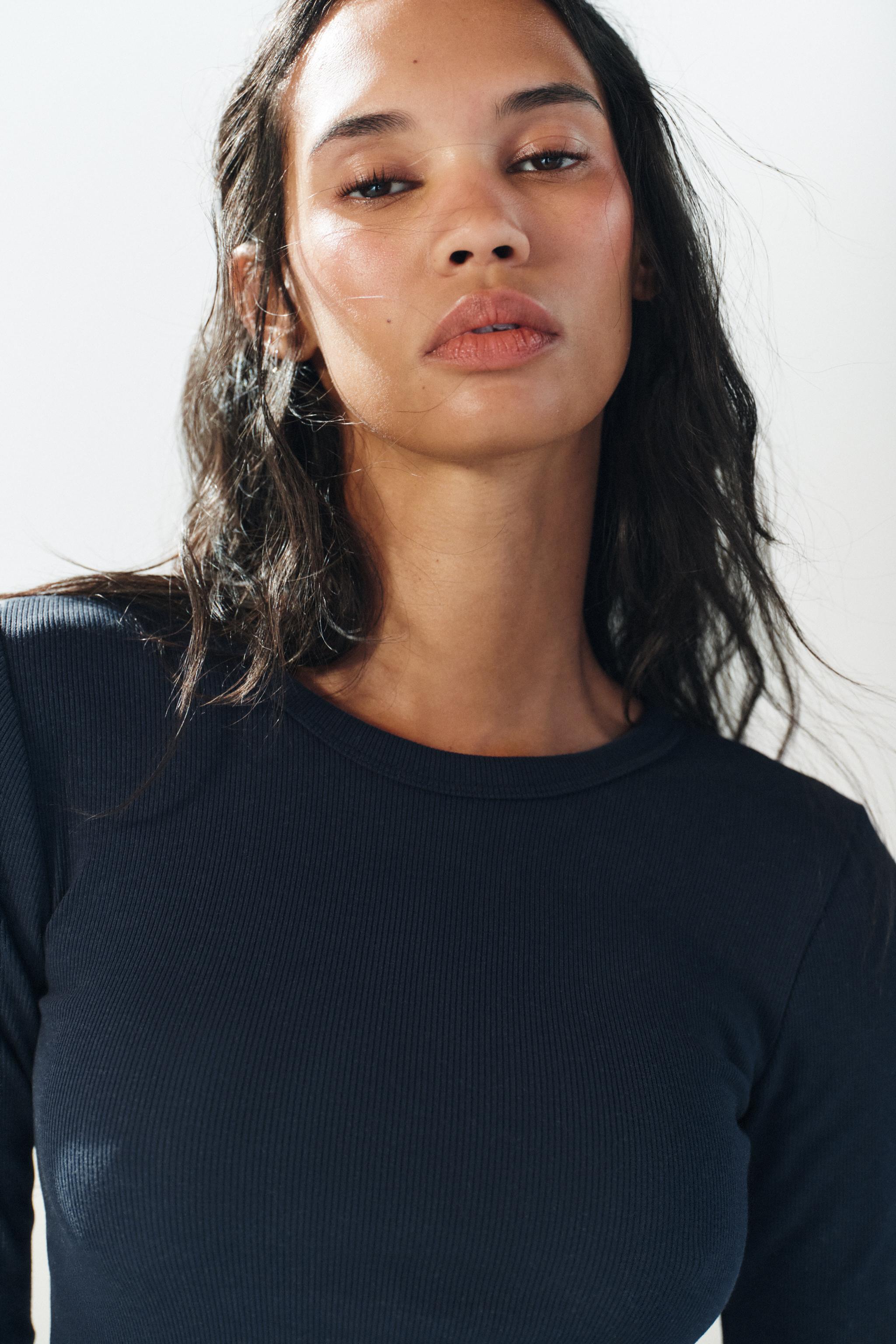 Zara ÇITÇITLI FİTİLLİ T-SHIRT görsel 3