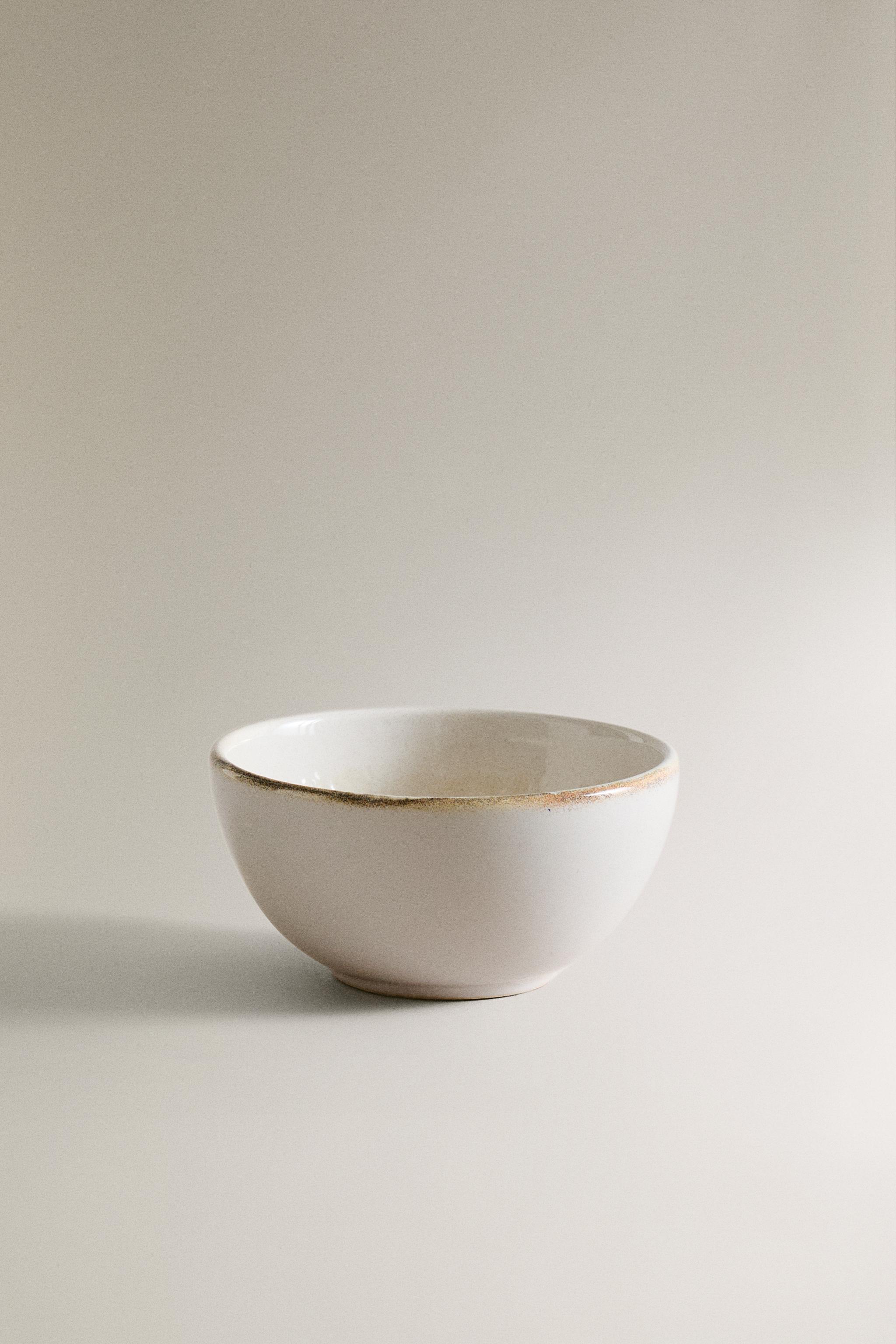 ECRU STONEWARE MINI BOWL — Ecru